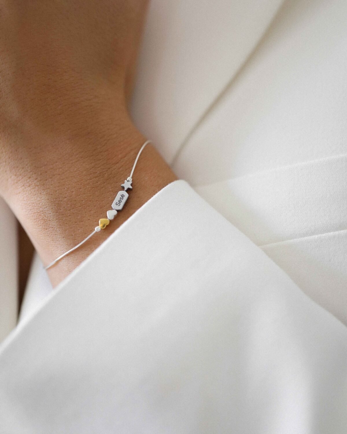 'Spark bracelet' minimalistinė 925 sidabrinė apyrankė