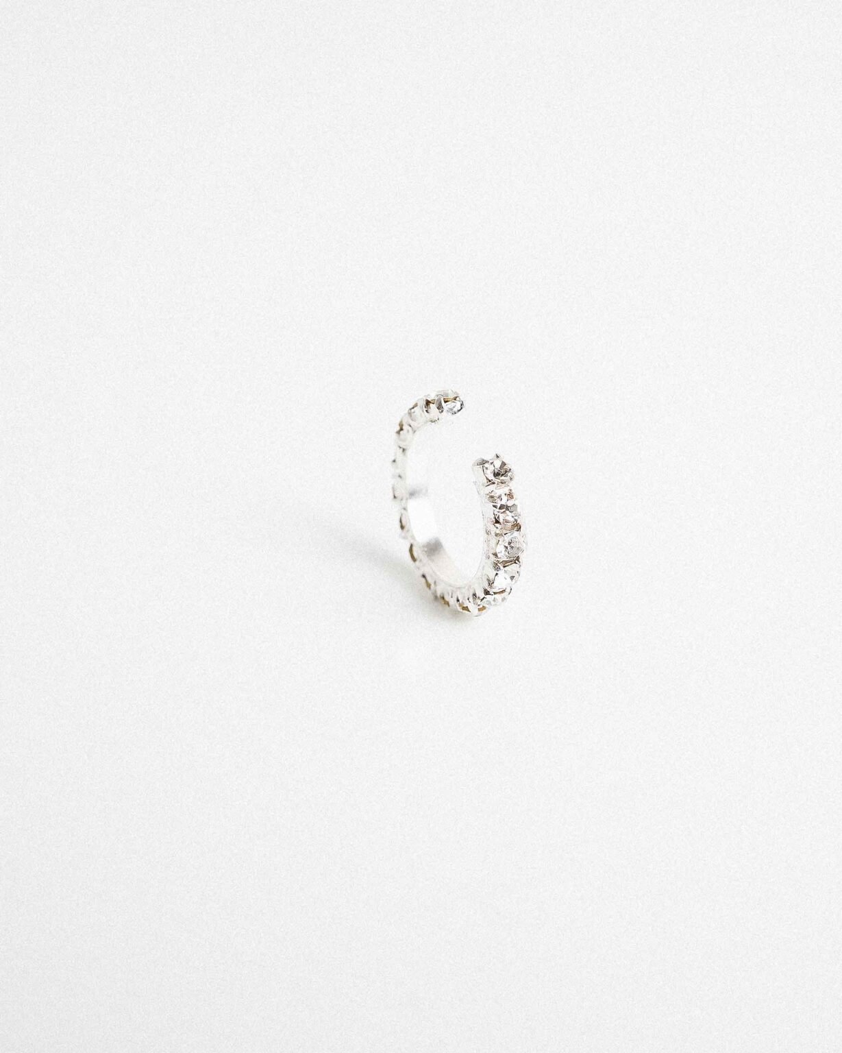 Puošnus 925 sidabrinis ear cuff su cirkoniais 'Kim'